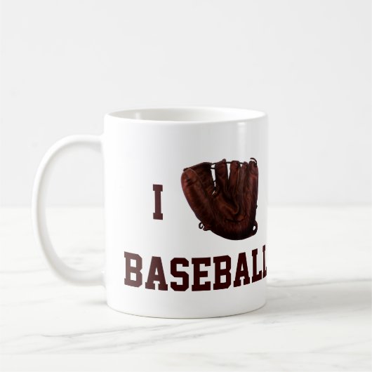 ヴィンテージ スポーツ, 私は野球が好き, 私は野球のグローブが好き コーヒーマグカップ (左)