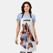 ヴィンテージ スポーツ, 試合中のバスケットボール選手 エプロン (着用した状態)