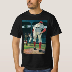 ヴィンテージ スポーツ 野球選手 投手 マウンド Tシャツ