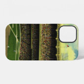 ヴィンテージ スポーツ 野球 スタジアム 観客 iPhoneケース (裏面横)