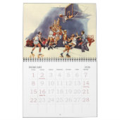 ヴィンテージ スポーツ, 野球, フットボール, バスケットボール カレンダー (2月 2026)