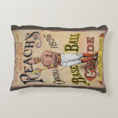 ヴィンテージ スポーツ 野球、リーチのガイド カバーアート アクセントクッション (裏面)