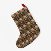 ヴィンテージ スモールクリスマスストッキング (裏面 (吊り時))