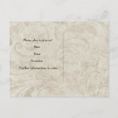 ヴィンテージ·スワール·カトリック·クロス·セーブ·ザ·デート 案内ポストカード (裏面)