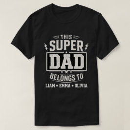 ヴィンテージ スーパーダッドは息子たちのもの Tシャツ