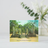 ヴィンテージ、セイロン、ポロンナルワ寺跡 ポストカード (スタンド正面)