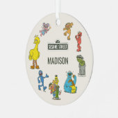 ヴィンテージ セサミストリート キャラクター メタルオーナメント (正面左)