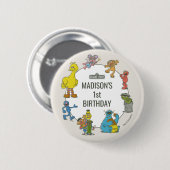 ヴィンテージ セサミストリート キャラクター 誕生日 バッジ (正面&裏面)