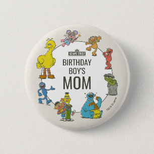 ヴィンテージ セサミストリート キャラクター 誕生日 バッジ