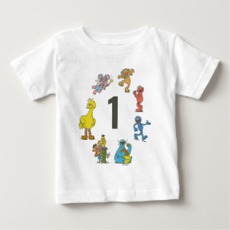 ヴィンテージ セサミストリート キャラクター 誕生日 ベビーTシャツ