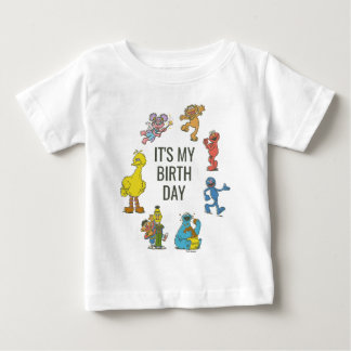 ヴィンテージ セサミストリート キャラクター 誕生日 ベビーTシャツ