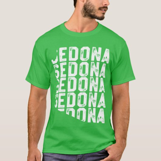 ヴィンテージ セドナ バケーション Tシャツ アリゾナ州 地理 (正面)