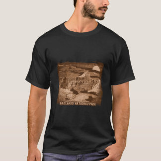 ヴィンテージ セピア 歴史 フロンティア シーン グラフィック T- Tシャツ