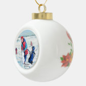 ヴィンテージ セラミックボールオーナメント (右)