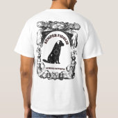 ヴィンテージ セレスティアル ドッグ ポスター Semper Fidelis Tシャツ (裏面)