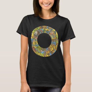 ヴィンテージ セレスティアル(天体)占星術の十二星座ホイール Tシャツ