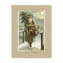 ヴィンテージ　セント・ニックのクリスマス絵葉書
