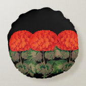 ヴィンテージ・ゼラニウム・トリオ – はっきりしたフローラ    ラウンドクッション (裏面)