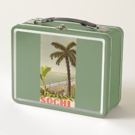 ヴィンテージ ソチ マリーン ステーション ファイン アート トラベル メタルランチボックス