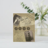 ヴィンテージ「ソフトボール」スクラップブックポストカード ポストカード (スタンド正面)