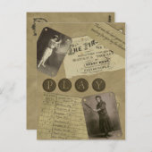 ヴィンテージ「ソフトボール」スクラップブックポストカード ポストカード (正面/裏面)