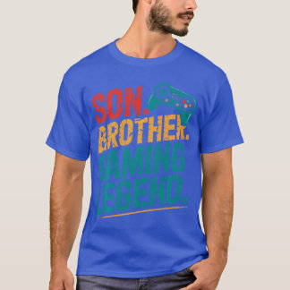 ヴィンテージ ソン ブラザー ゲーマー レジェンド ビデオ ゲーム 遊び人 Tシャツ
