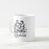 ヴィンテージ ゾディアック ふたご座 コーヒーマグカップ (正面左)