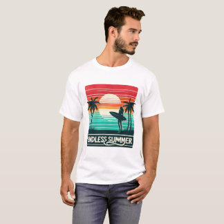 「ヴィンテージ・タイガー・ウォーク | レトロサンセットジャングルビベス» Tシャツ