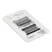 ヴィンテージ タイプライター 特許図解 マグネット (右側)