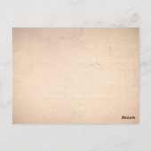 ヴィンテージ タイポグラフィー テーブル ナンバー カード (裏面)