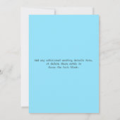 ヴィンテージ タイポグラフィー ブラックボード ウェディング インビテ 10 招待状 (裏面)