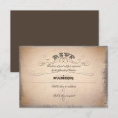 ヴィンテージ タイポグラフィー RSVP (正面/裏面)