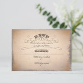 ヴィンテージ タイポグラフィー RSVP (スタンド正面)