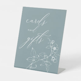 ヴィンテージ タイムレス フラワー ベビーシャワー カード ギフト 台座サイン