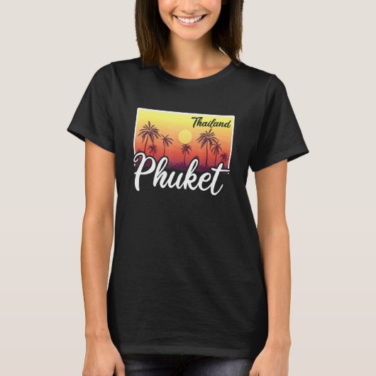 ヴィンテージ タイ 休暇 旅行 アジア タイ ビーチ P Tシャツ (正面)