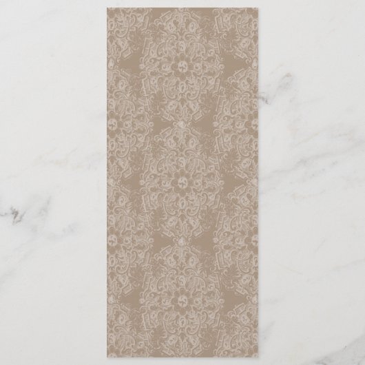 ヴィンテージ タウペレース - メニューまたは結婚式の招待状 メニュー (裏面)