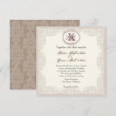 ヴィンテージ タウペレース - 結婚式招待状 招待状 (正面/裏面)