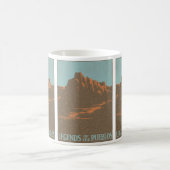 ヴィンテージ タオス プエブロス ニューメキシコ州 旅行ポスターアート コーヒーマグカップ (中央)