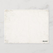 ヴィンテージ タスマニア クリエイトラベル プリント ポストカード (裏面)