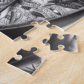 ヴィンテージ タトゥーのピンアップ ジグソーパズル (側面)