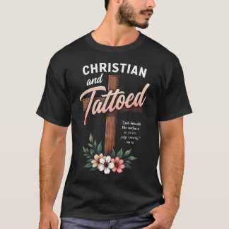 ヴィンテージ タトゥー アーティスト ファン キリスト教とタトゥー Tシャツ