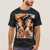 ヴィンテージ タトゥー コウガール Tシャツ (正面)