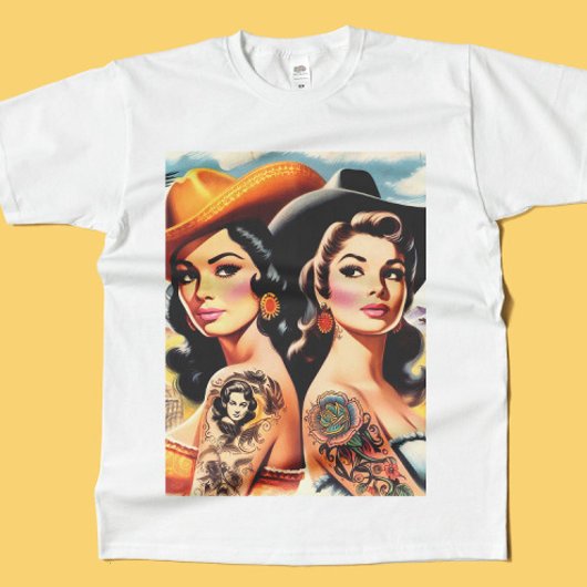 ヴィンテージ タトゥー コウガール Tシャツ