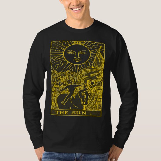 ヴィンテージ タロットカード THE SUN Tシャツ (正面)