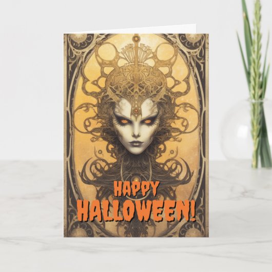 ヴィンテージ タロット カード ハッピー ハロウィン (正面)