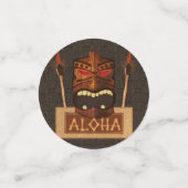 ヴィンテージ タiki アロハ #2 ハワイアン ルアウ 誕生日パーティー コンフェッティ (スモール正面)