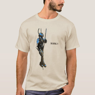 ヴィンテージ·ダイバー,ロープにMark v潜水用ヘルメットをかぶる Tシャツ