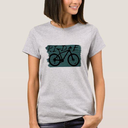 ヴィンテージ ダウンヒル MTB - マウンテン バイクに乗る Tシャツ (正面)