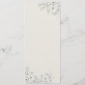 ヴィンテージ ダスティーブルー ウェディングメニュー メニュー (裏面)