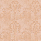 ヴィンテージ ダスティ ピーチ ダマスク オーダーメイド ミディアムペーパーバッグ